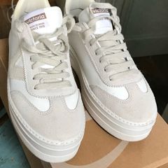 Victoria White/Beige Fashion Trainers