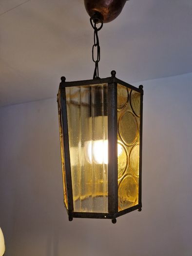 Antigue French Copper lantern ceiling light