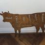 Rusted butchers cow silhouette Image 6