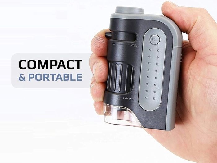 MicroBrite Plus 60 -120x LED Lighted Pocket Microscope, Grey (FREE POSTAGE)