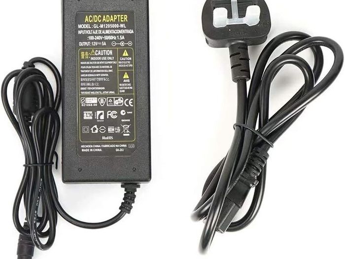12V 5A 60W Power Supply Adapter,AC100-240V to DC12V Power Adapter Charger Transformer for LED Light Strip,CCTV Camera