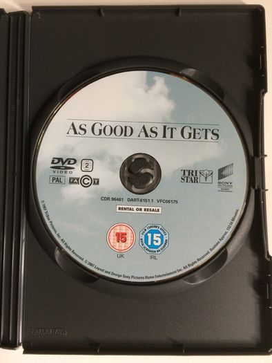 As Good As It Gets (James L. Brooks Film) [1997] Jack Nicholson, Helen Hunt, Greg Kinnear, Cuba Gooding Jr., Skeet Ulrich & Shirley Knight [Movie DVD] Academy Award Winner
