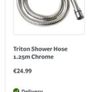 Triton T90 Shower Rail Image 2