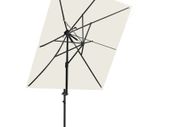 Cantilever Umbrella with Double Top Sand 250x250 cm