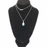 Boxed PIA Blue Chalcedony On Sterling Silver Necklace Image 9