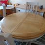 Solid Oak Extendable Dining Table and 4 Chairs Image 4