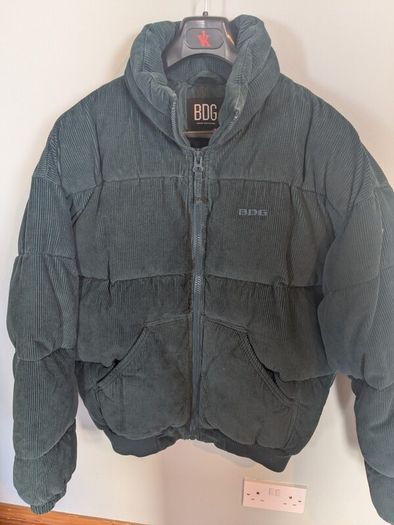 Urban Outfitters BDG Green Cord Puff Jacket (NEW)