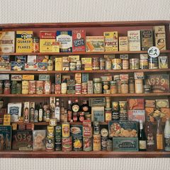 Vintage metal grocery sign based of 1930s food