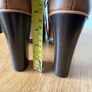 Creeks Brown leather ankle boots with heels 36/3 Image 3