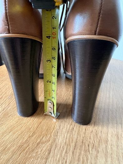 Creeks Brown leather ankle boots with heels 36/3