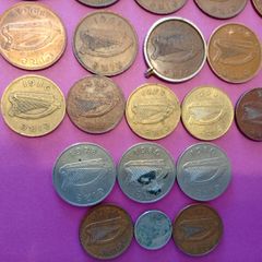 Vintage Irish Pre-Decimal & Decimal Coin Lot.