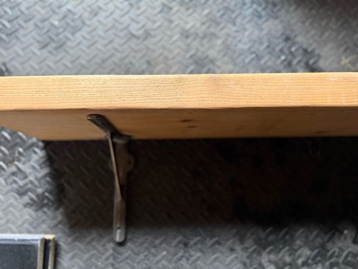 2 Rustic wooden wall shelves