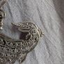 Ethnic solid silver pendant and chain Image 3