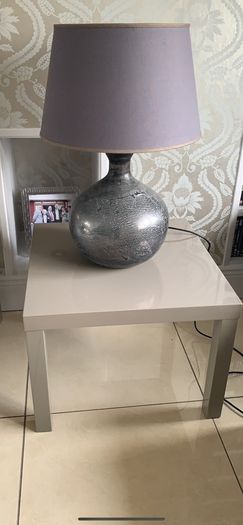high gloss side table