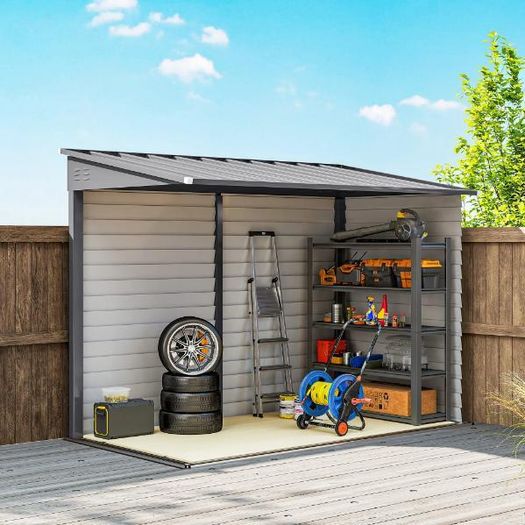 Galvanised Metal Garden Shed 5 x 9ft
