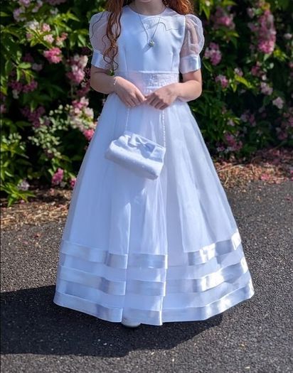 Beautiful White Communion Dress & Shoes for Sale