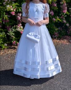 Beautiful White Communion Dress & Shoes for Sale