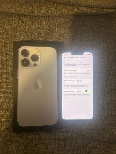 iPhone 13 Pro blue 128gb unlocked 86% battery health