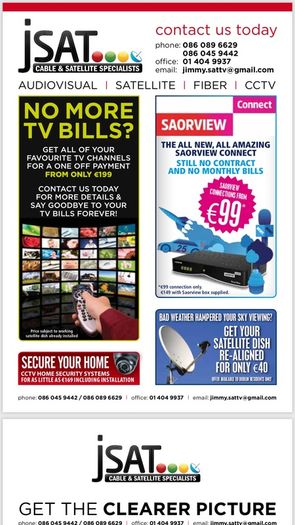 Satellite/Saorview installers