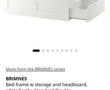 IKEA double storage bed