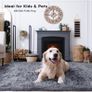 Plush Fluffy Non-slip Shaggy Rugs Living Room, 140x200cm, Grey Non-slip soft area rug, plush bedroom carpet. Ideal for dorm, teen room, playroom, study, office, Modern indoor furry decor. Image 4