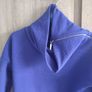 Mohito royal blue top Xs 6 zip Image 4