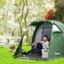 Three-Man, Two-Room Tent - Green Image 5