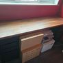 Black Custom Ikea Office Desk with drawers Image 3