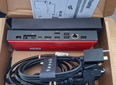 NEW Lenovo 40B0 Thinkpad Thunderbolt 4 Workstation Dock 300W PSU UK ,Cables