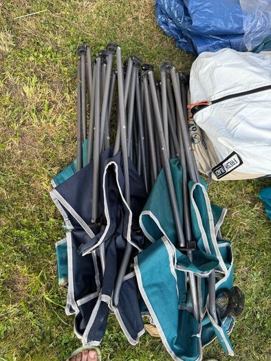 Camping bundle-tent mattress sleeping bag etc