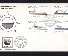 1986 Malta Maltase Ships Commemorative Stamps First Day Cover (FDC)