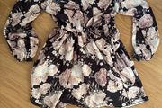 Satin wrap dress