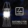 Camping Lights, 2 x Camping Lantern Battery Operated Portable LED Camping Lamp with Foldable Hook, Tent Lights Waterproof Outdoor Hanging Lamp for Emergency, Hiking, Camping, Black Image 6