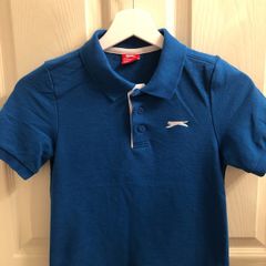 Boys Slazenger Blue Polo Shirt