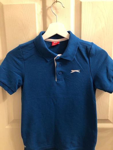 Boys Slazenger Blue Polo Shirt