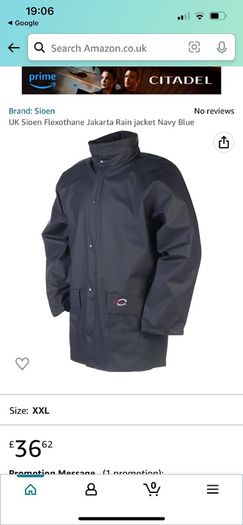 Rainproof suit