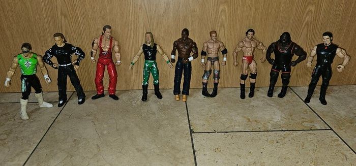 WWE 54 action figures, The 4 wrestlers in the last photo are sold