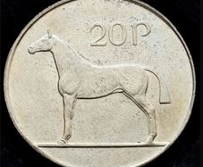 [#147] - Ireland 1995 | 20 Pence | Horse | KM.25 | UNC