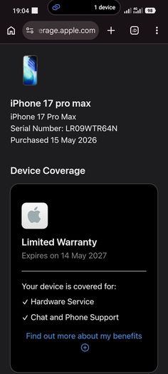 iPhone 17 pro max water damaged