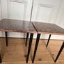 NEW PRICE DROP Coffee/Side Tables set of one off designed marquetry topped side tables Image 6