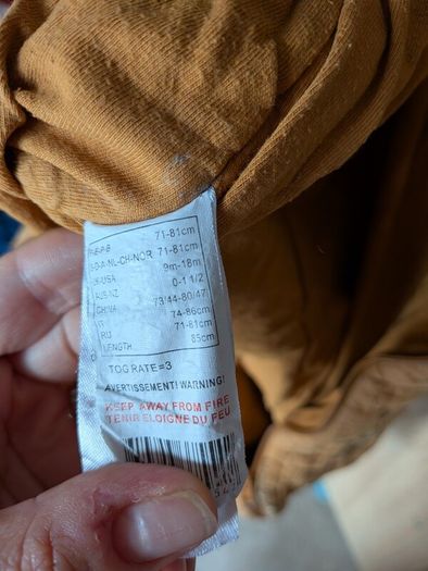laredoute baby sleeping bag 3 tog 9-18months