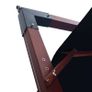 Hanging Parasol with Wooden Pole 400x300 cm Black Image 5