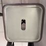 Set of 3 Genuine Tolix Bar Stools- Silver Metal Image 3