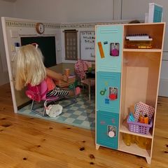 Our Generation Doll School room, locker, all accessories inc