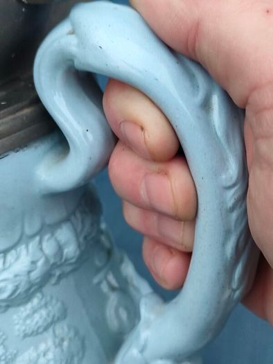 10" W.Ridgway Georgian Saltware Pitcher