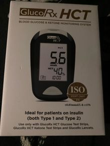 Gluco Rx Hct Blood Glucose Ketone monitoring diabetes system