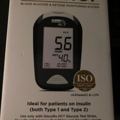 Gluco Rx Hct Blood Glucose Ketone monitoring diabetes system