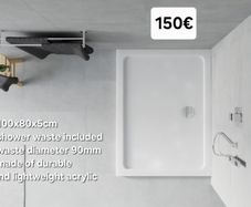 Shower Tray 100x80cm