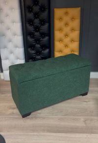 Elegance Boucle Ottoman with Storage 100x40cm
