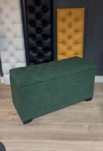 Elegance Boucle Ottoman with Storage 100x40cm